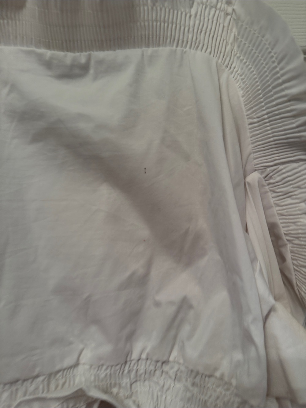 Alohas White Ruffle Cold-Shoulder Crop Top - Picture 5 of 7